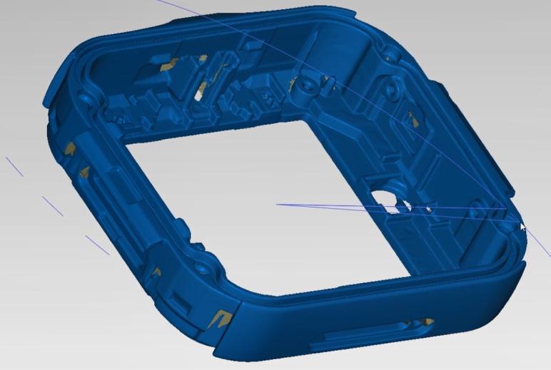 高精度蓝光三维扫描-智能手表中壳注塑件三维数据模型.jpg 高精度蓝光三维扫描-智能手表中壳注塑件三维数据模型.jpg